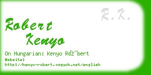 robert kenyo business card